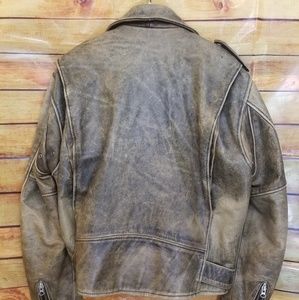 Rbc Vintage Motorcycle Leather Jacket 